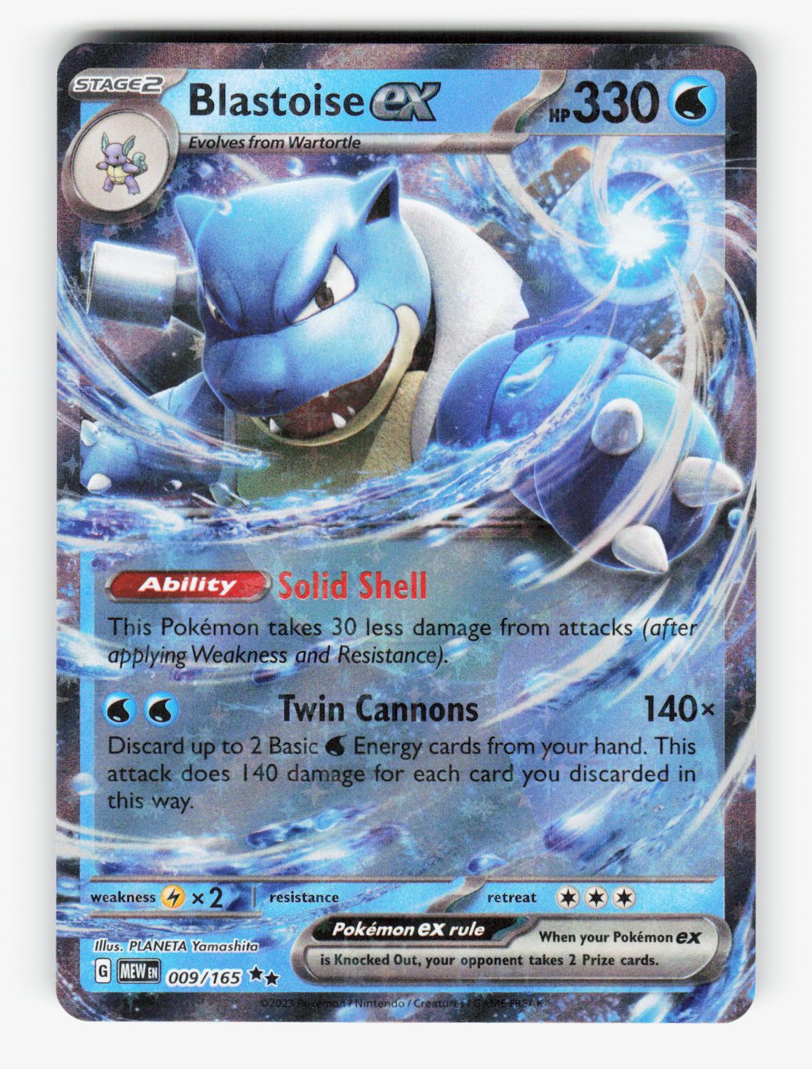 Blastoise ex - 009/165 - C