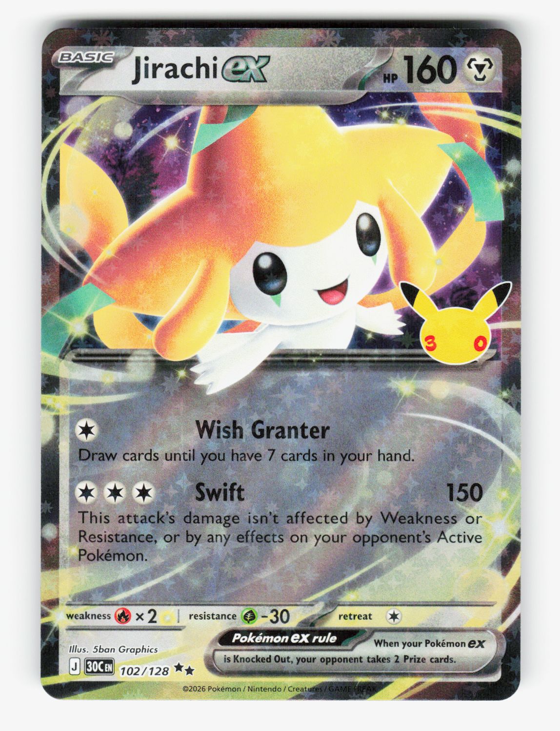 Jirachi ex - 102/128 - A
