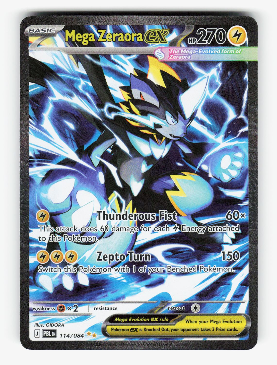 Mega Zeraora ex - 114/084