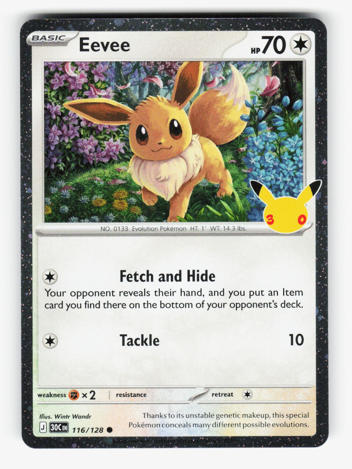 Eevee - 116/128 (30th Celebration) - 116/128 - E