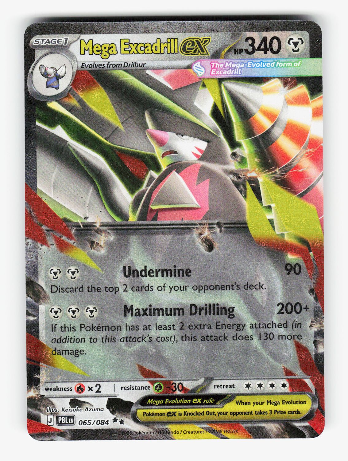 Mega Excadrill ex - 065/084 - A
