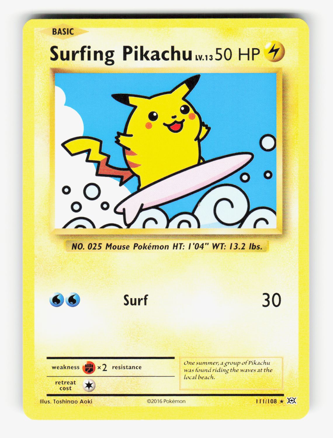 Surfing Pikachu - 111/108