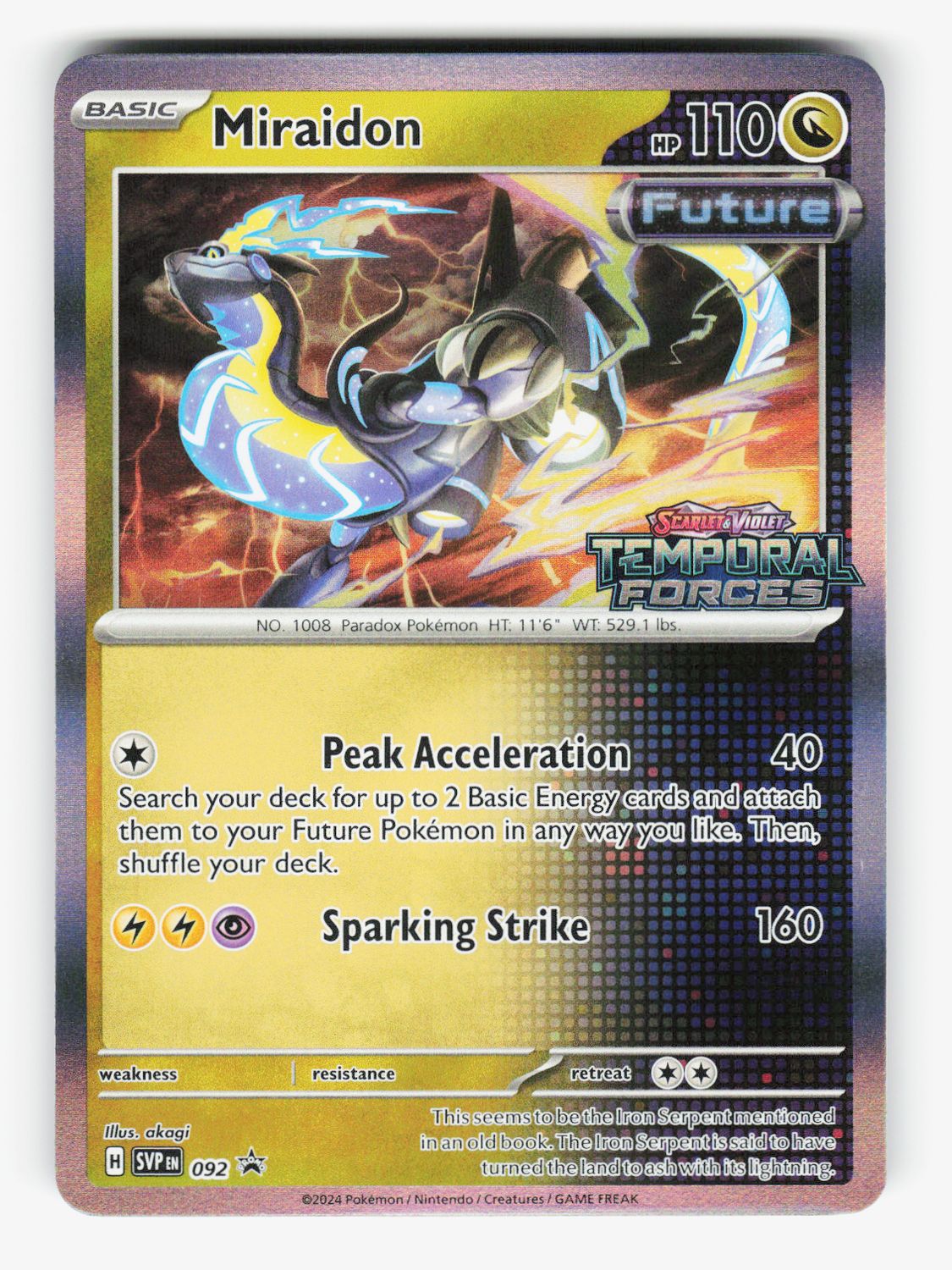 Miraidon - 092 (Prerelease) - 092 - A