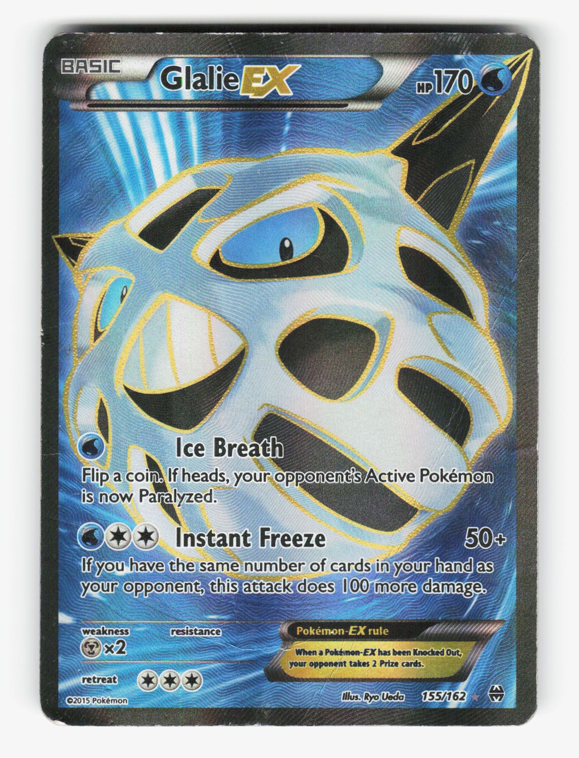 Glalie EX (Full Art) - Holofoil - 155/162