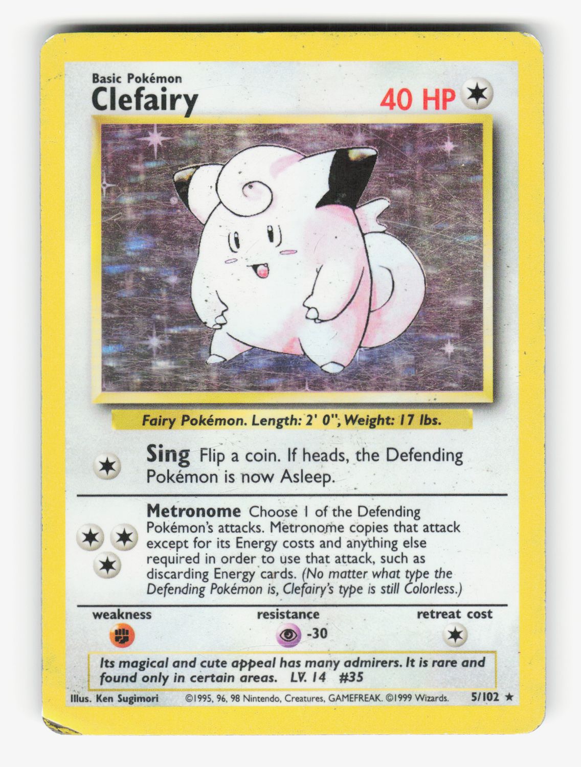 Clefairy - Holofoil - 005/102
