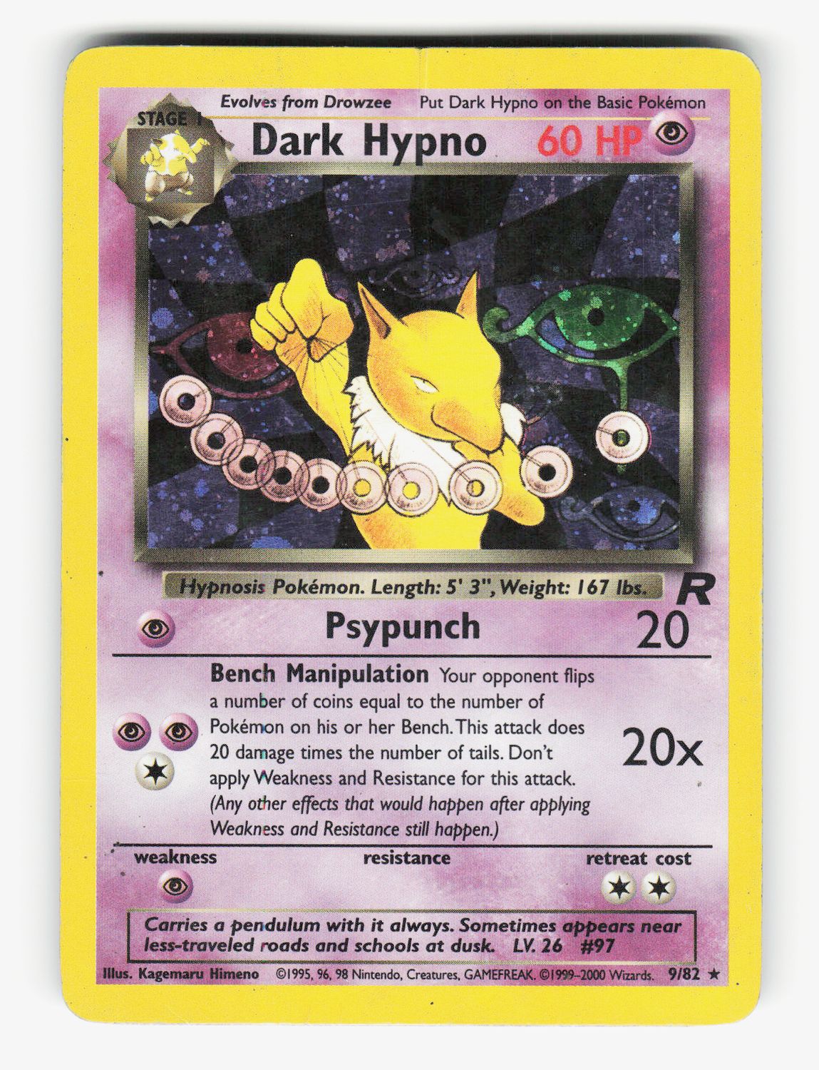 Dark Hypno (9) - Unlimited Holofoil - 9/82