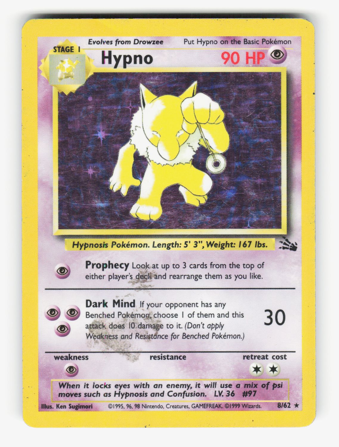 Hypno (8) - Unlimited Holofoil - 8/62