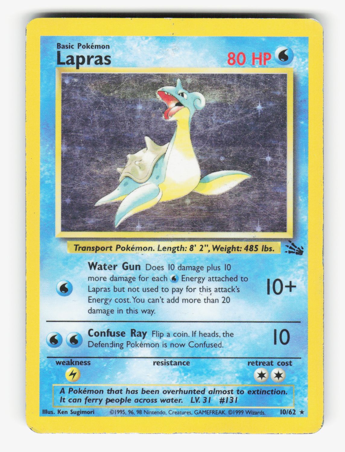 Lapras (10) - Unlimited Holofoil - 10/62