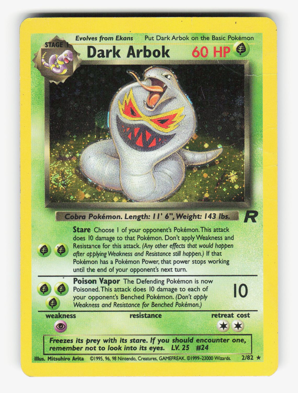 Dark Arbok (2) - Unlimited Holofoil - 02/82 - B