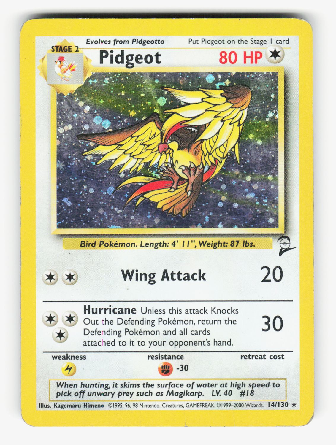 Pidgeot - Holofoil - 014/130