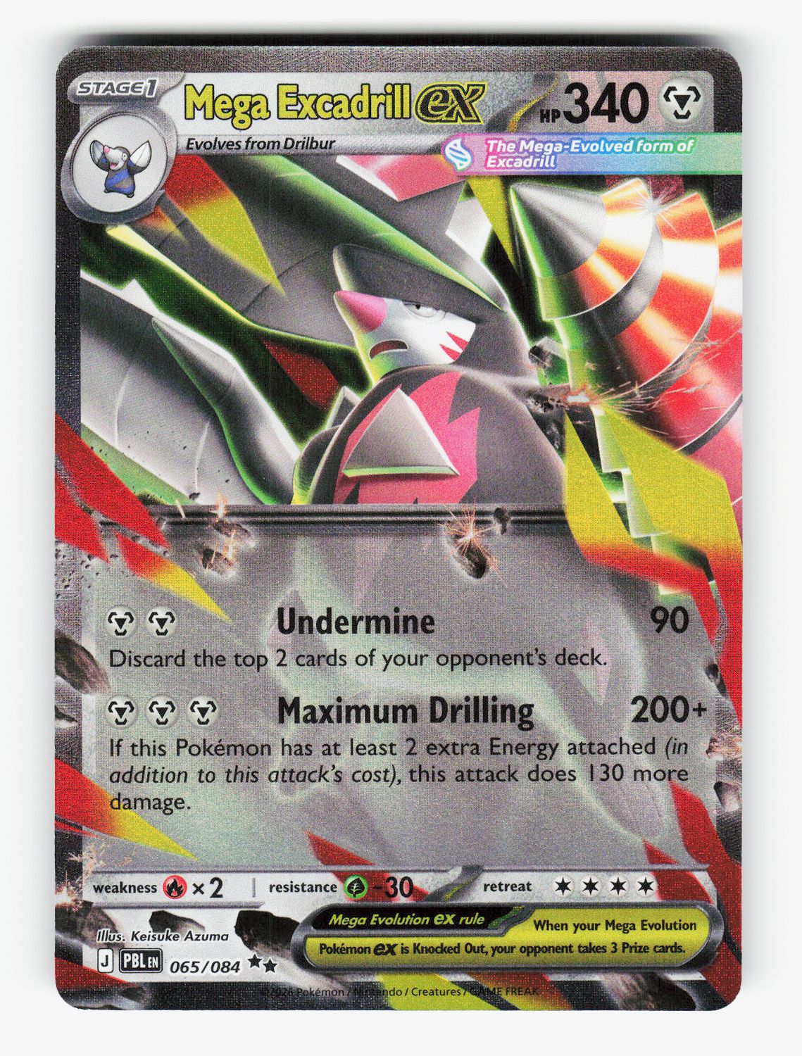 Mega Excadrill ex - 065/084 - B