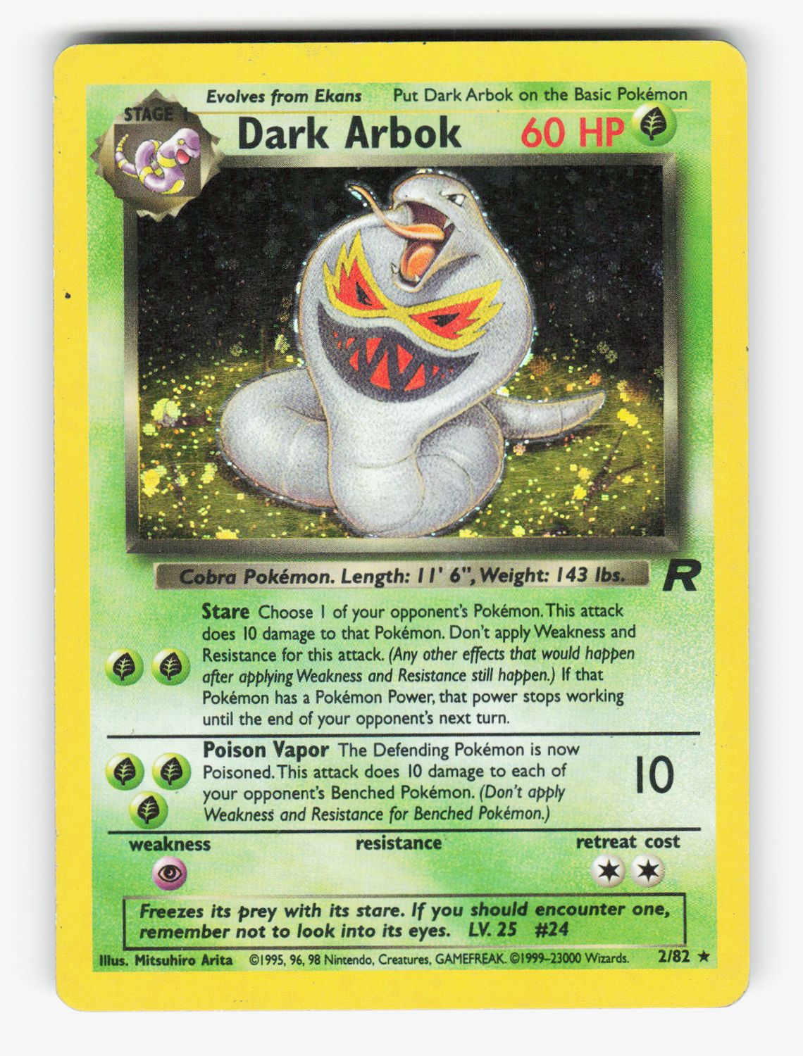 Dark Arbok (2) - Unlimited Holofoil - 02/82 - A