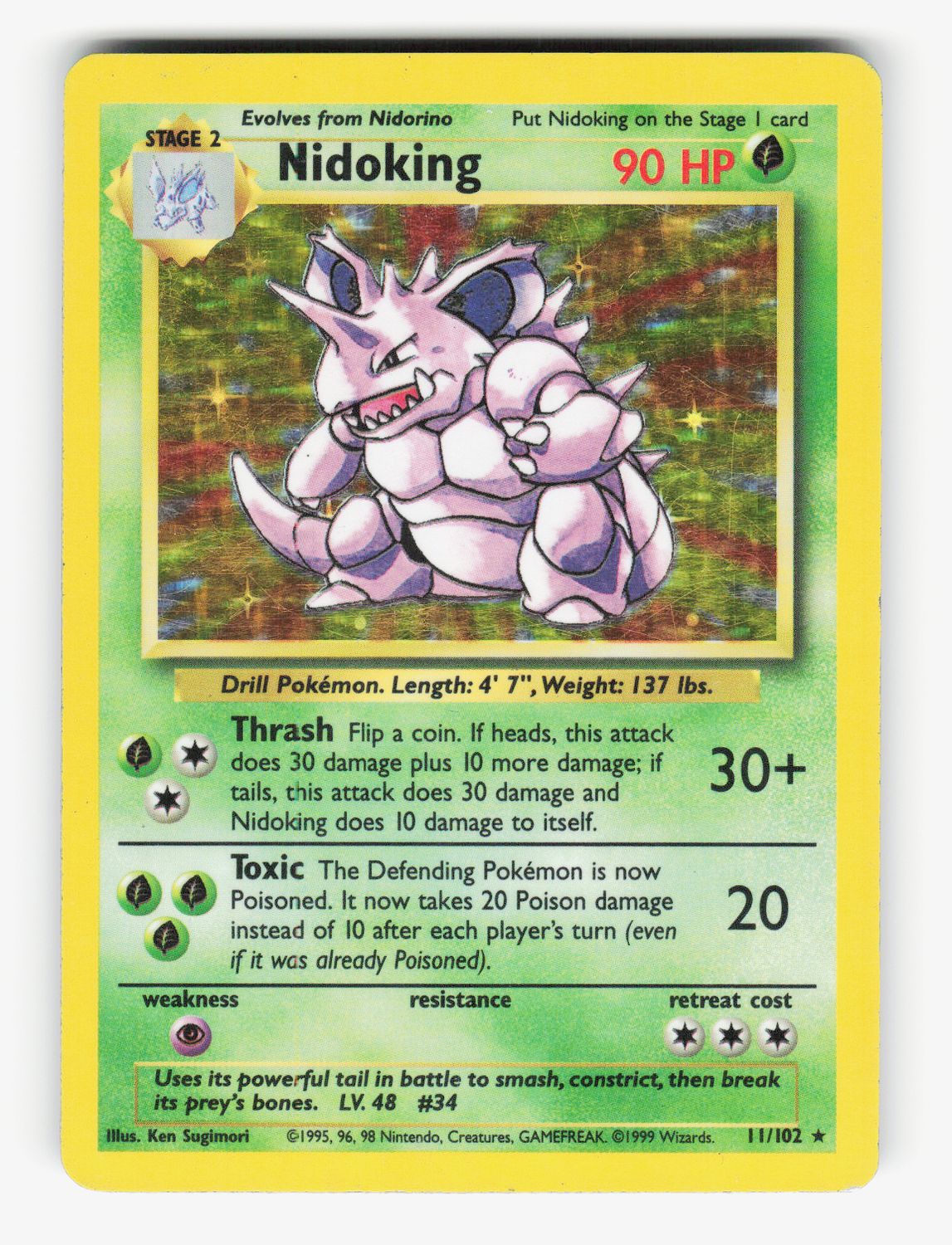Nidoking - Holofoil - 011/102