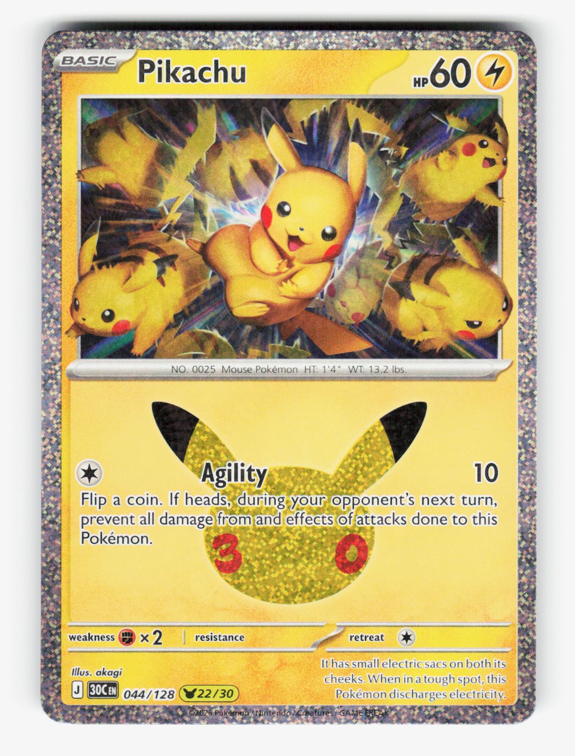 Pikachu - 044/128
