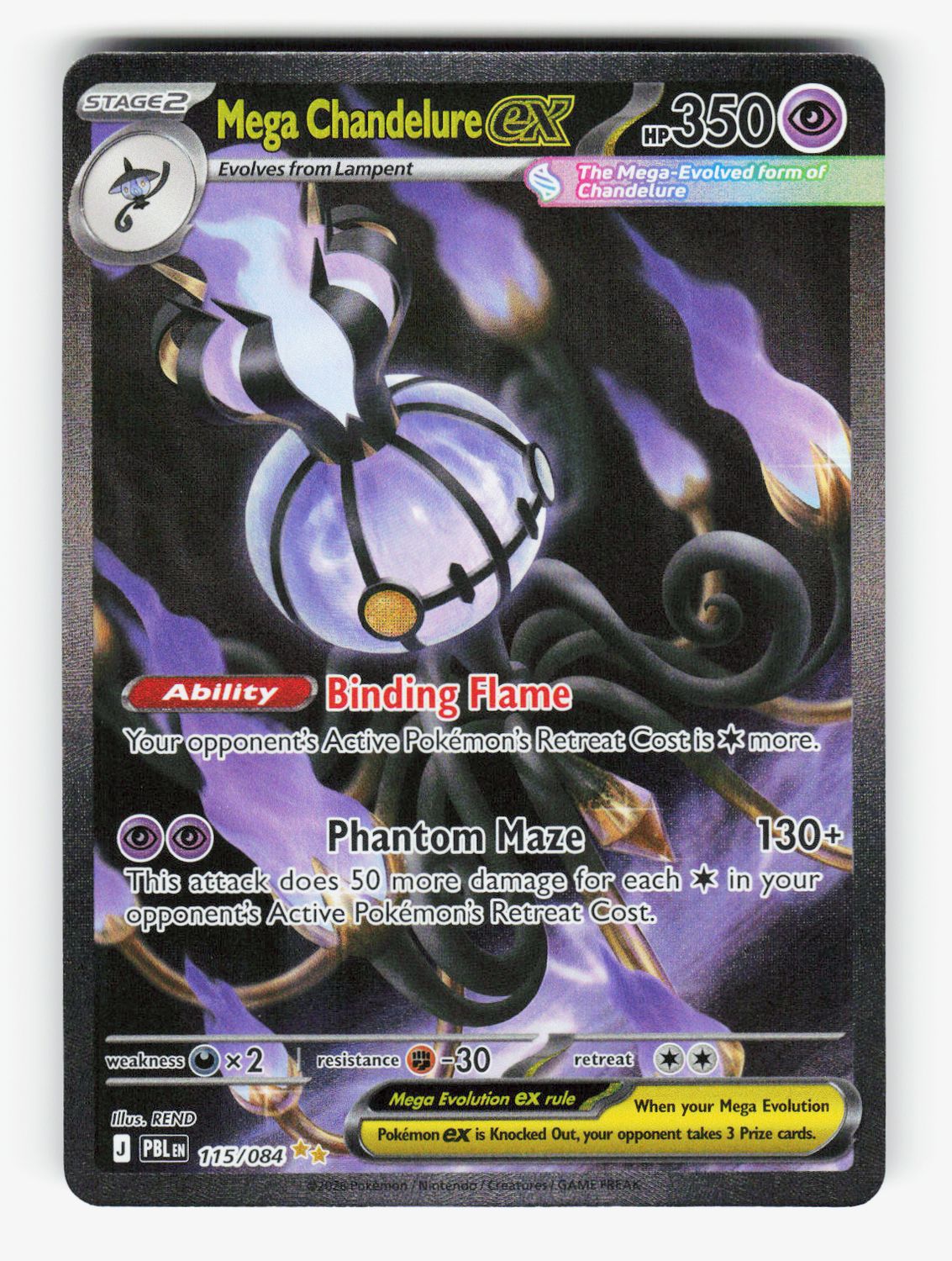Mega Chandelure ex - 115/084