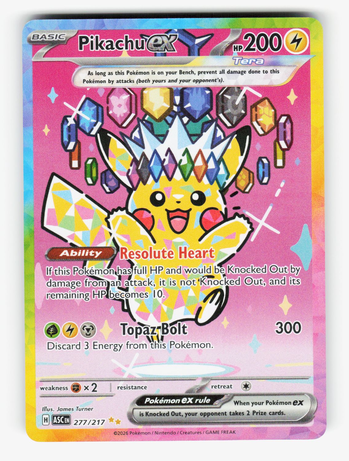 Pikachu ex - 277/217