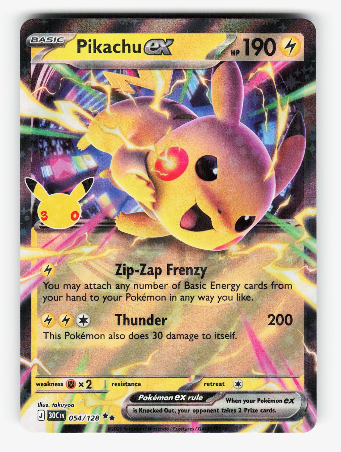 Pikachu ex - 054/128
