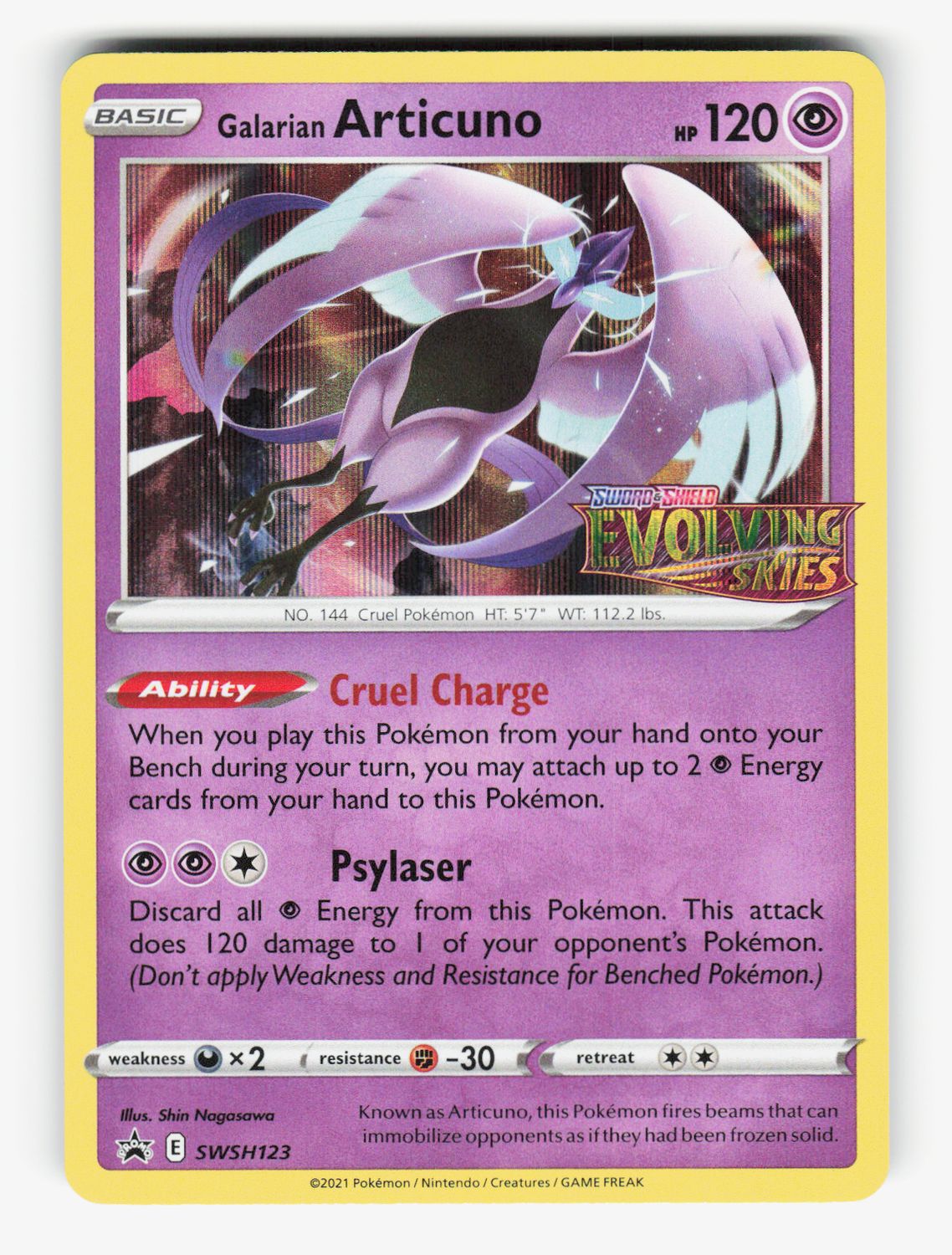 Galarian Articuno - SWSH123 (Prerelease) - SWSH123