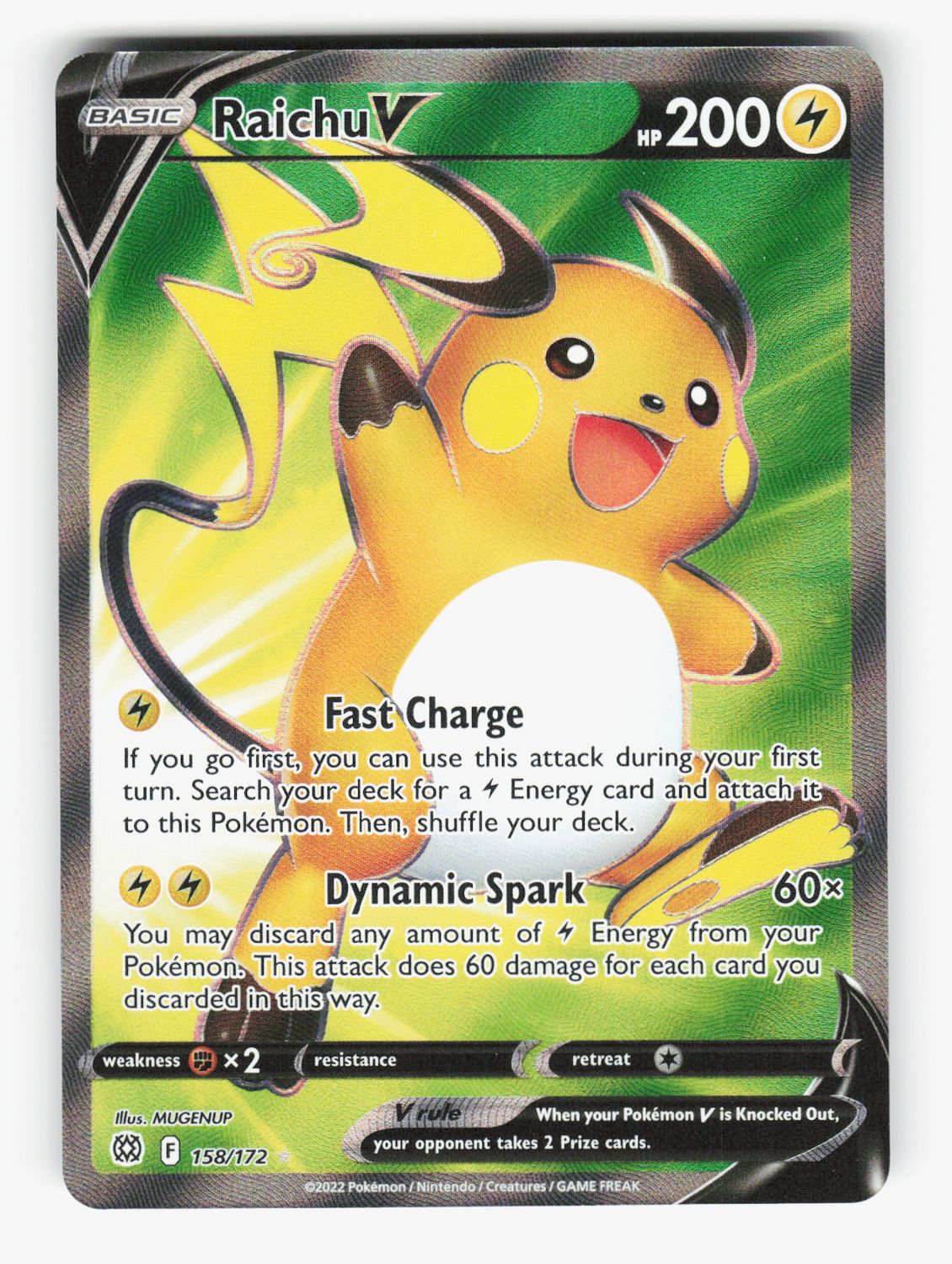 Raichu V (Full Art) - 158/172