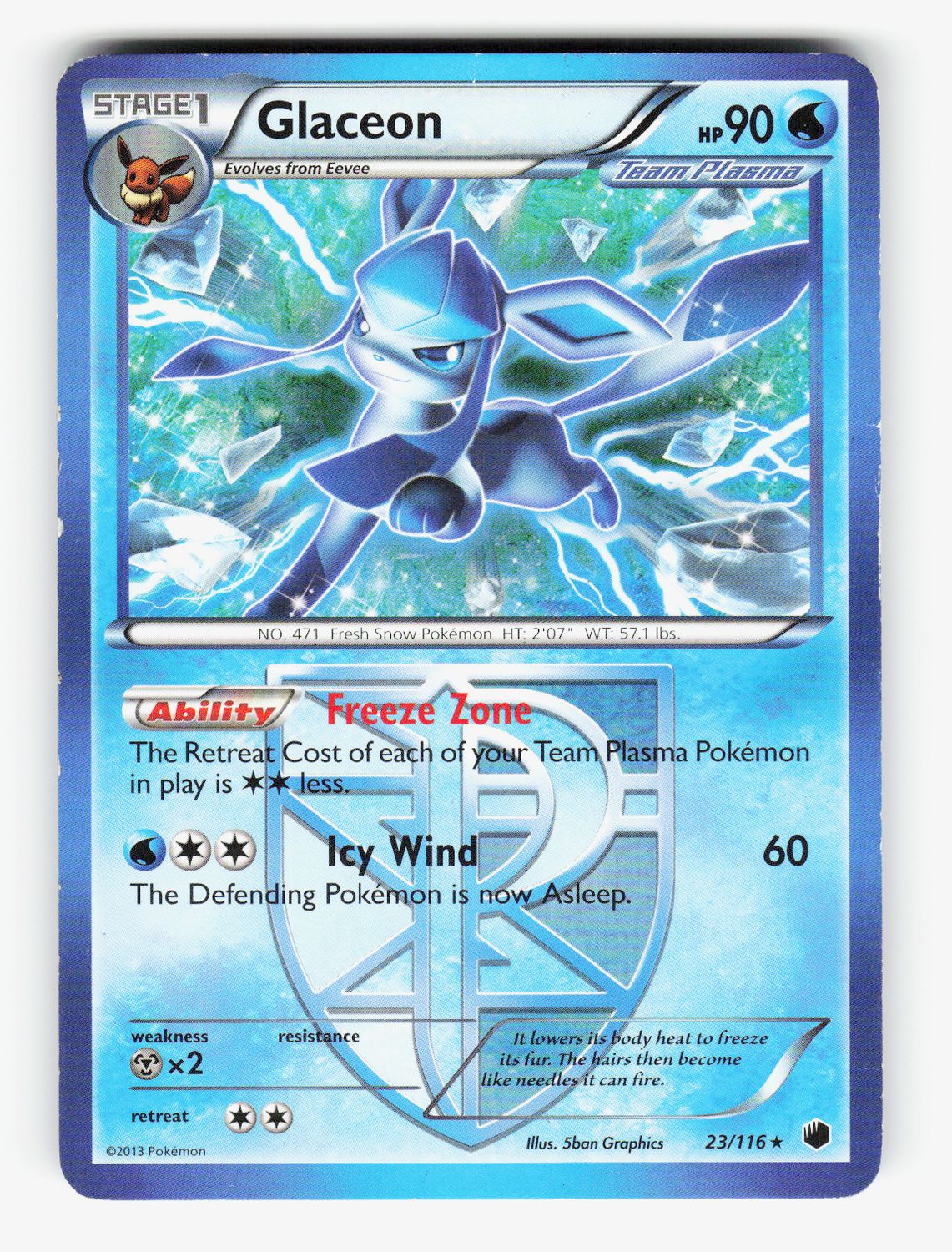 Glaceon (Team Plasma) - Normal - 23/116