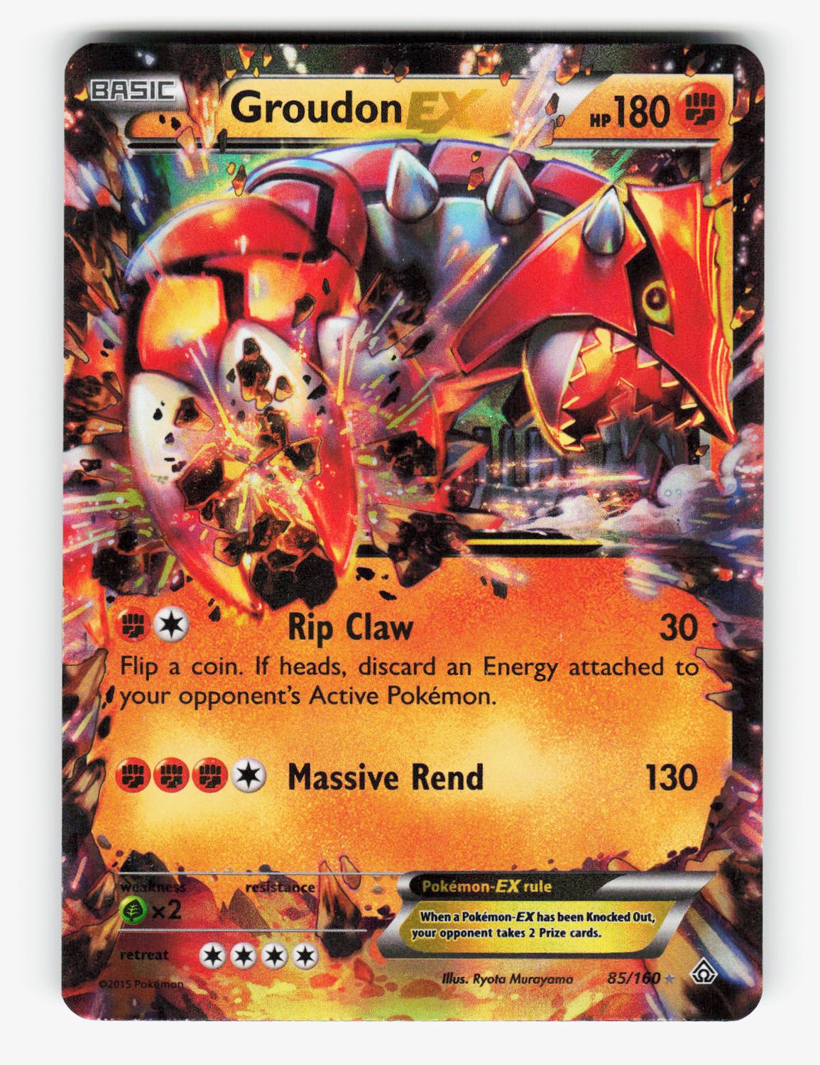 Groudon EX - Holofoil - 85/160