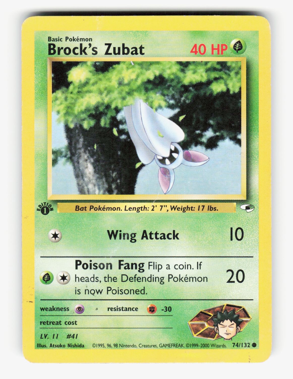 Brock's Zubat (74) - 1st Ed Normal - 074/132