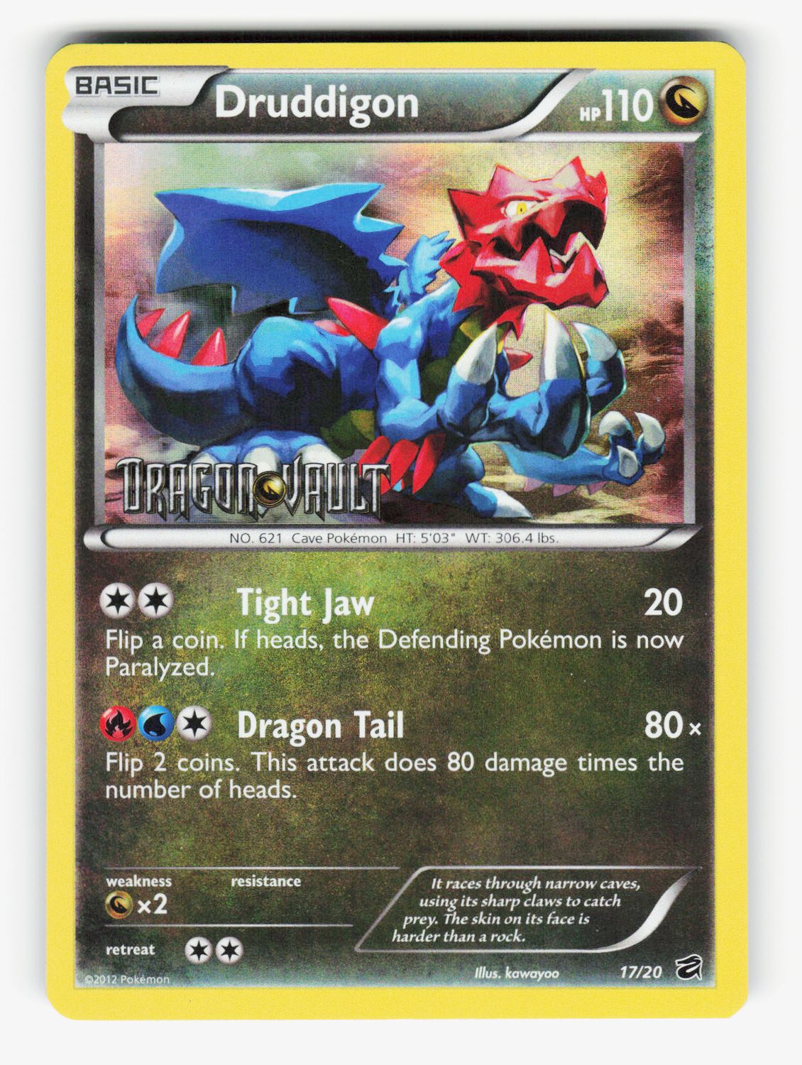 Druddigon - 17/20 (Dragon Vault) - Holofoil - 017/020