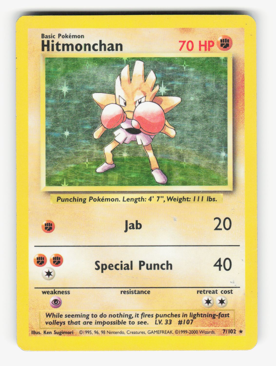 Hitmonchan - Holofoil - 007/102 - A