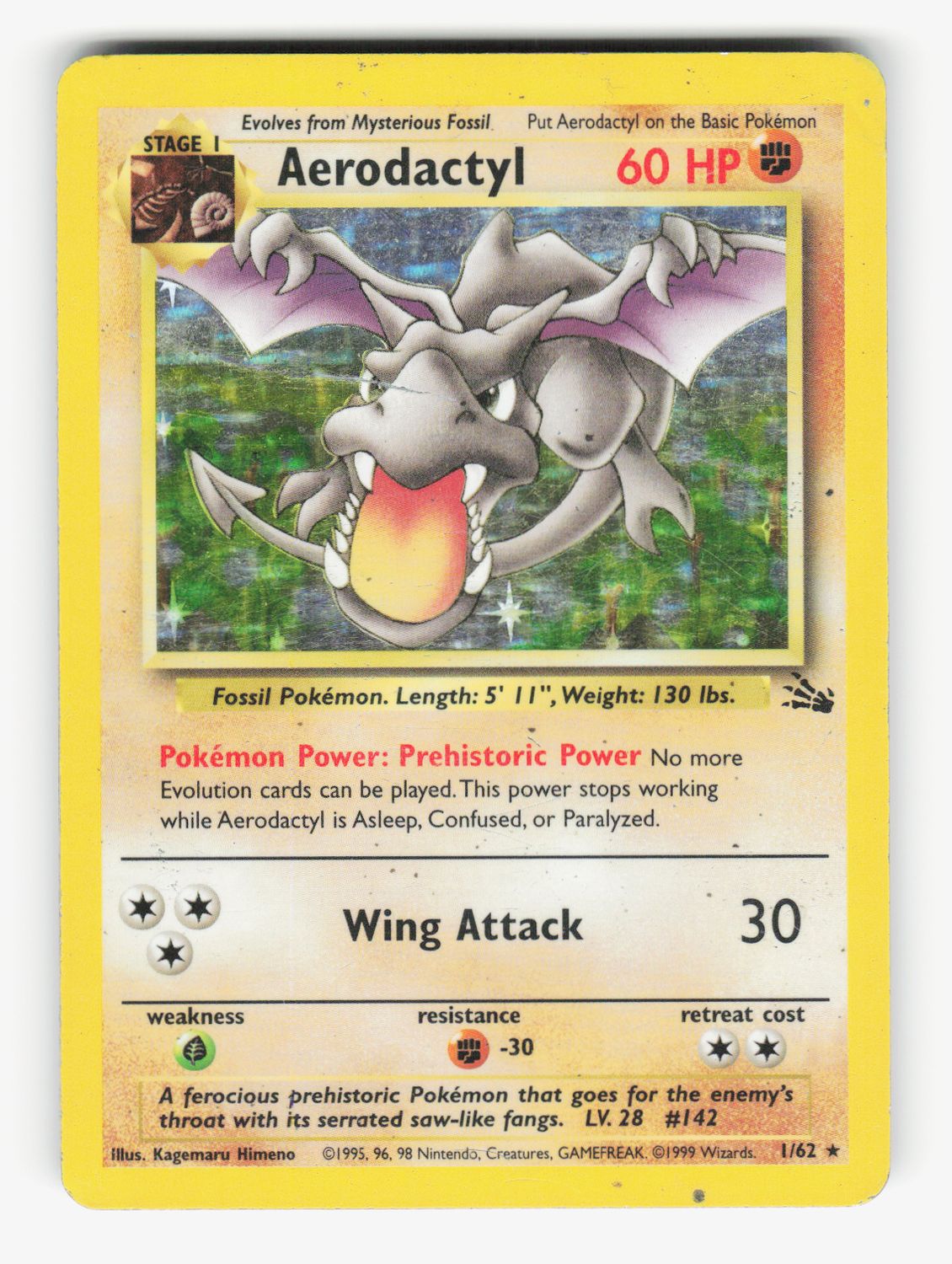Aerodactyl (1) - Unlimited Holofoil - 1/62