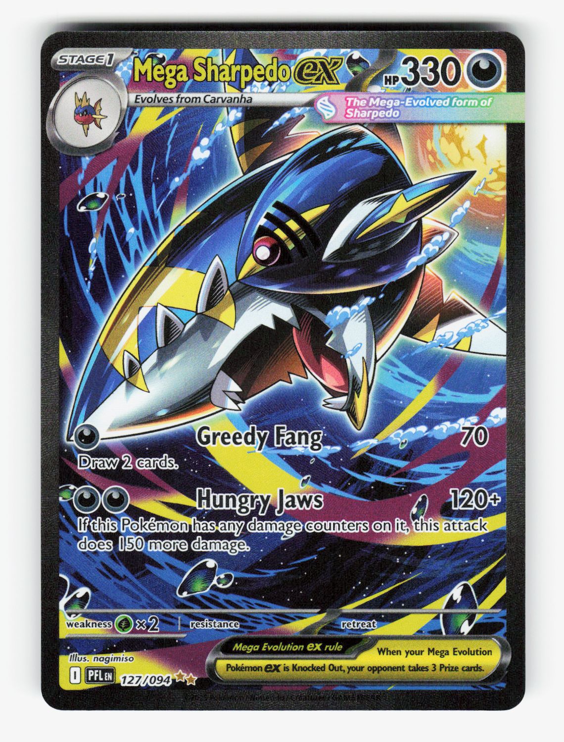 Mega Sharpedo ex - 127/094 - A