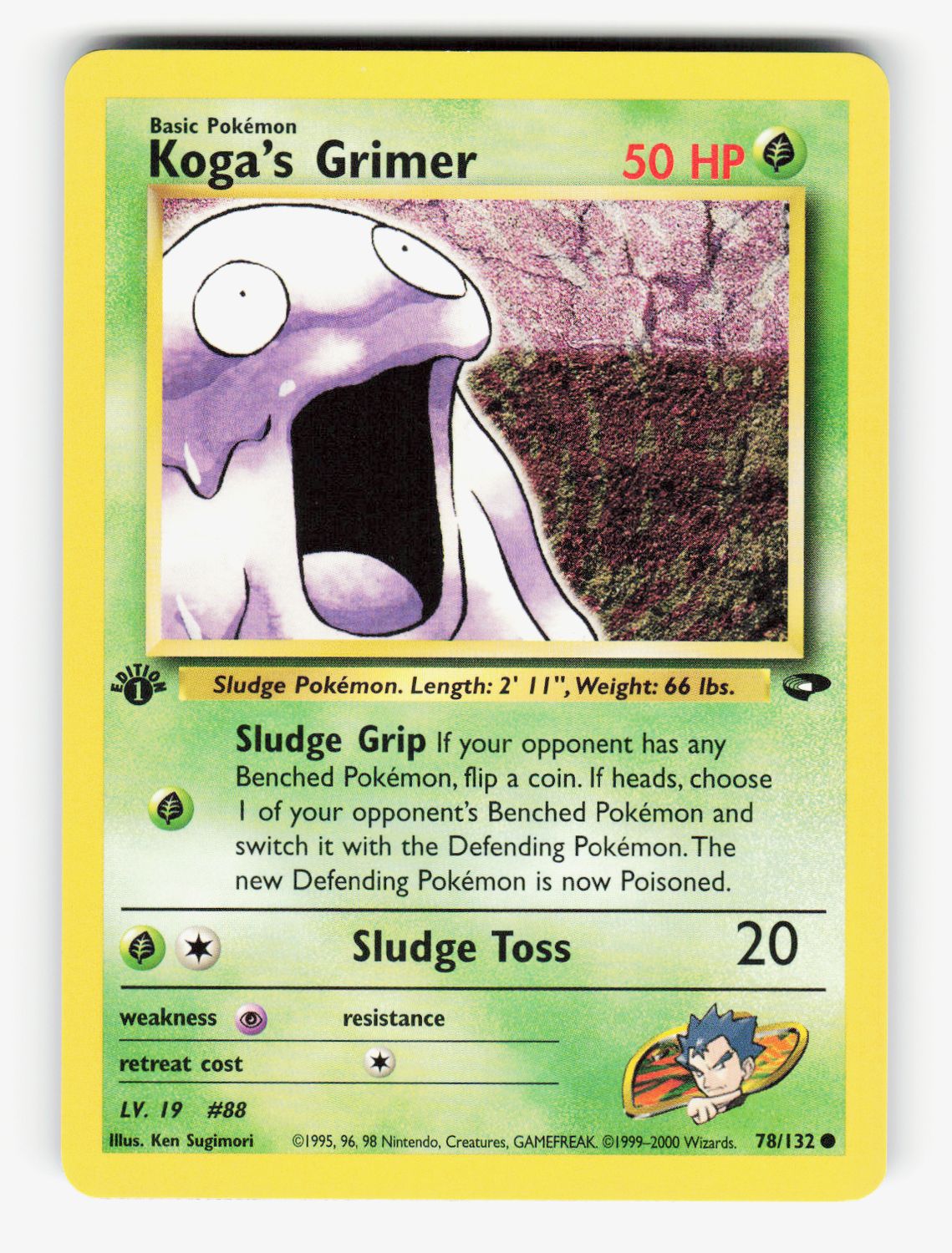 Koga's Grimer - 078/132 - 1st Edition Normal