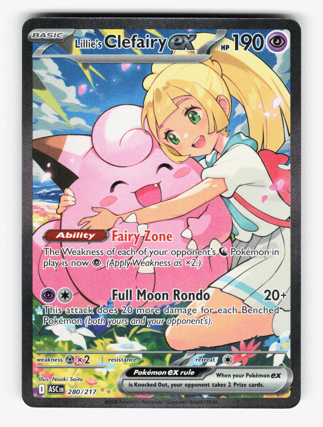 Lillie's Clefairy ex - 280/217 - Holofoil
