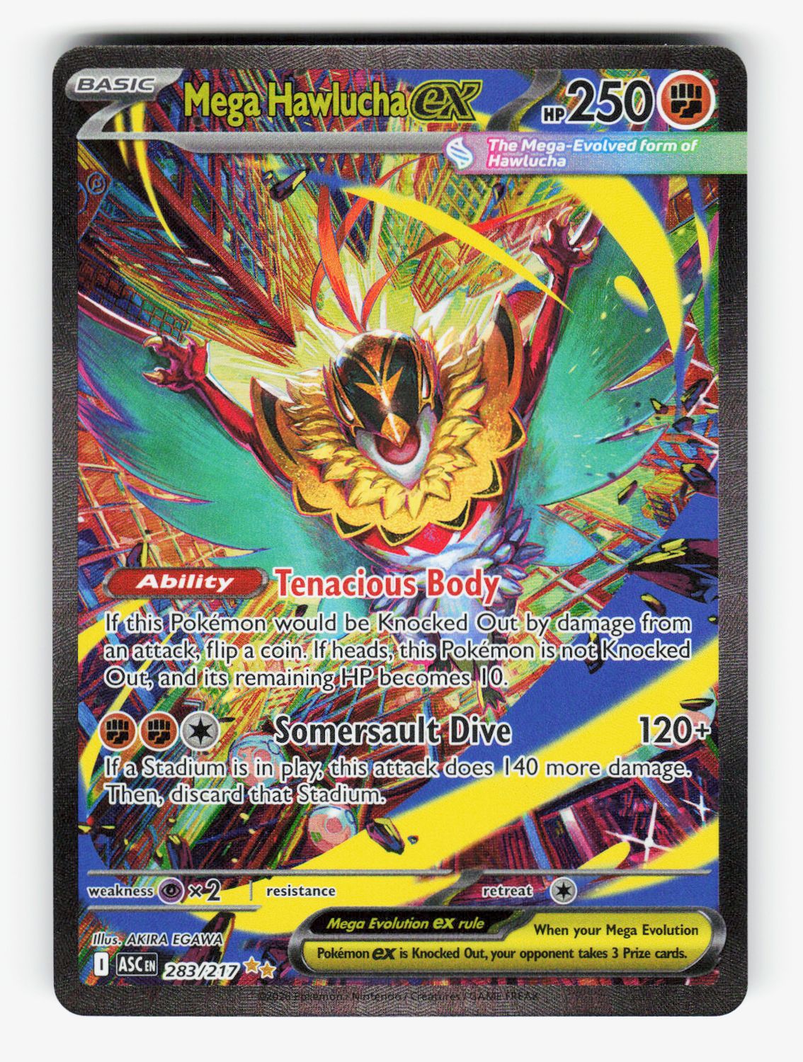 Mega Hawlucha ex - 283/217 - Holofoil