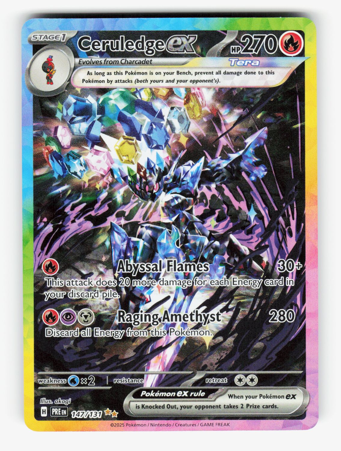 Ceruledge ex - 147/131 - Holofoil