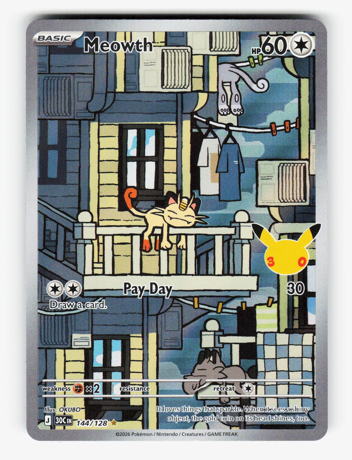 Meowth - 144/128 - Holofoil - A