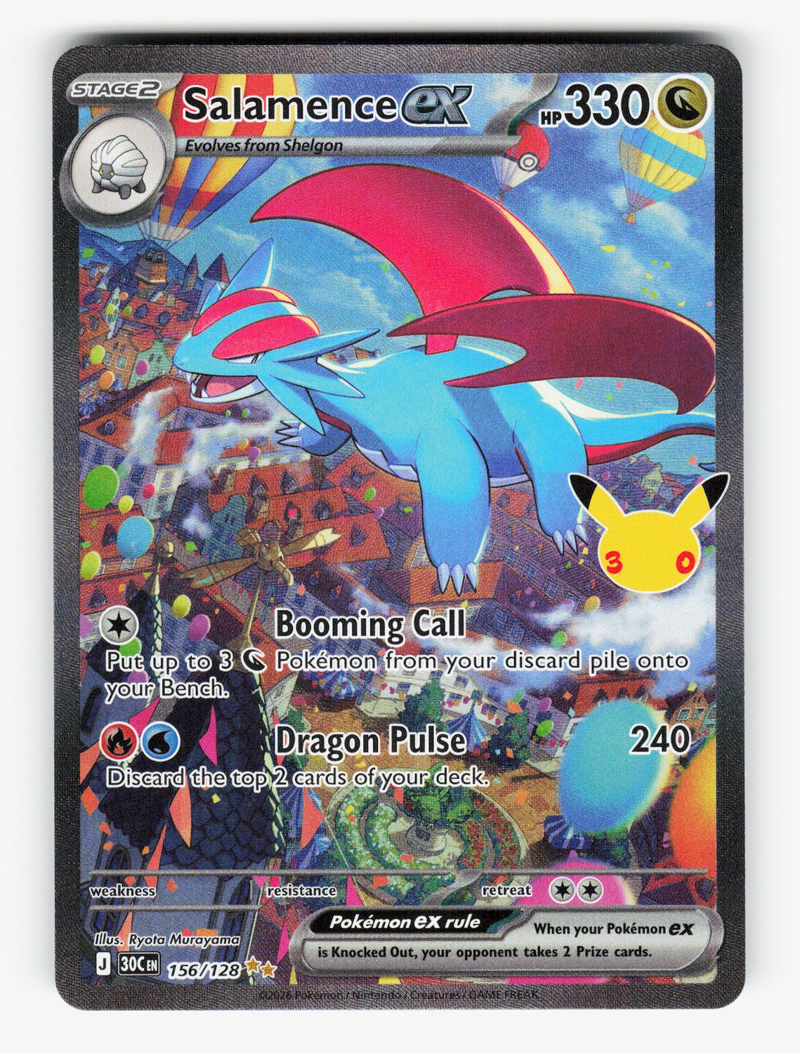 Salamence ex - 156/128 - Holofoil