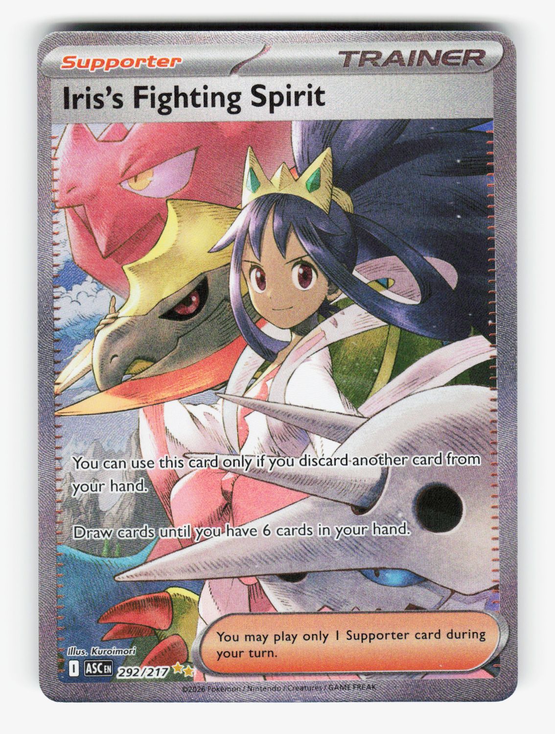 Iris's Fighting Spirit - 292/217 - Holofoil