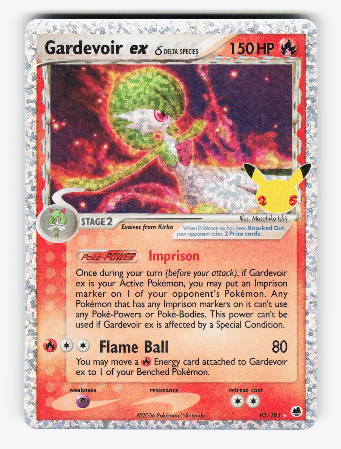 Gardevoir ex (Delta Species) - 93/101 - Holofoil