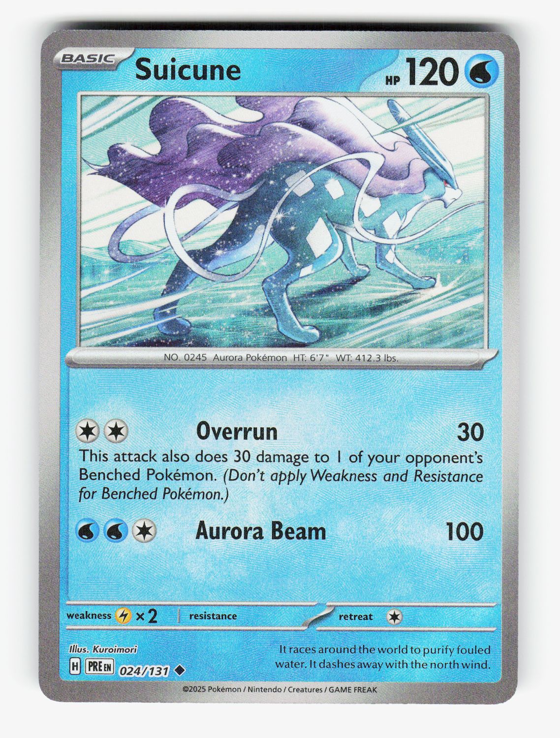 Suicune (Master Ball Pattern) - 024/131 - Holofoil