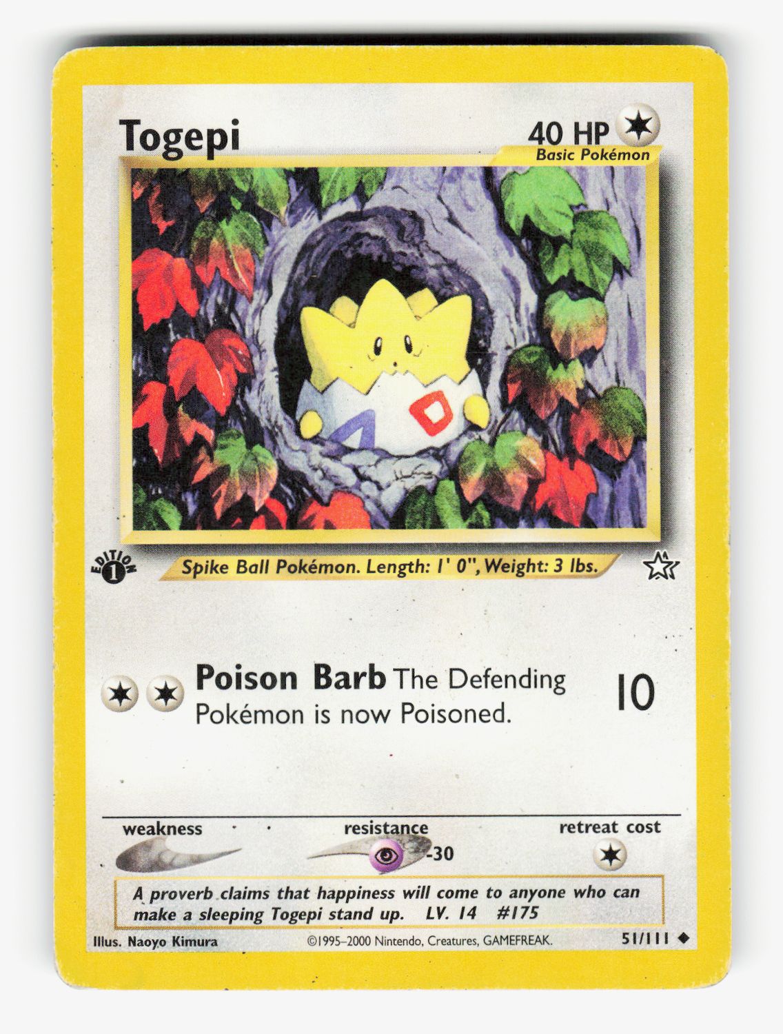 Togepi - 051/111 - 1st Edition Normal