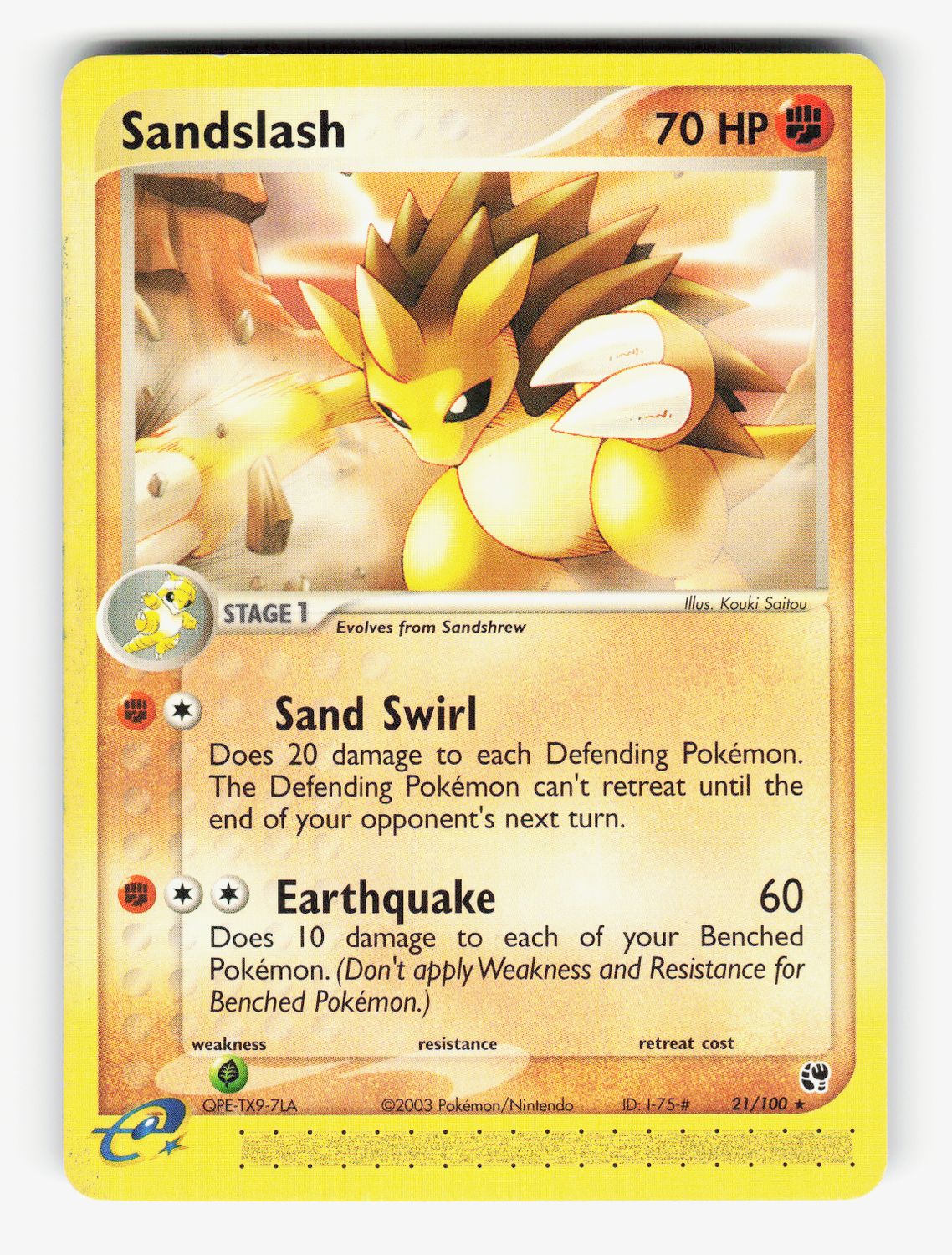 Sandslash - 21/100 - Normal