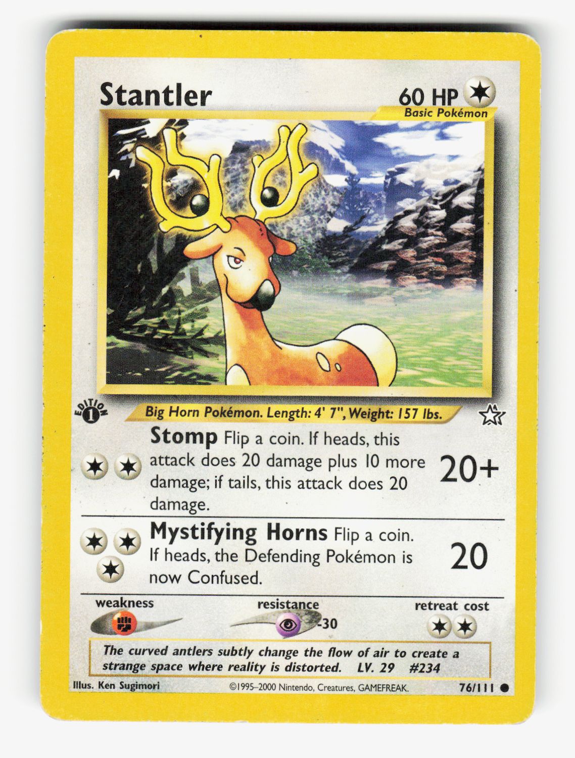 Stantler - 076/111 - 1st Edition Normal