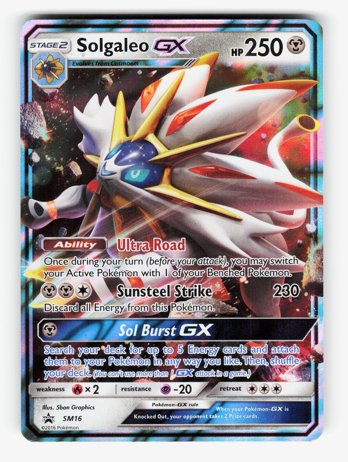 Solgaleo GX - SM16 - Holofoil