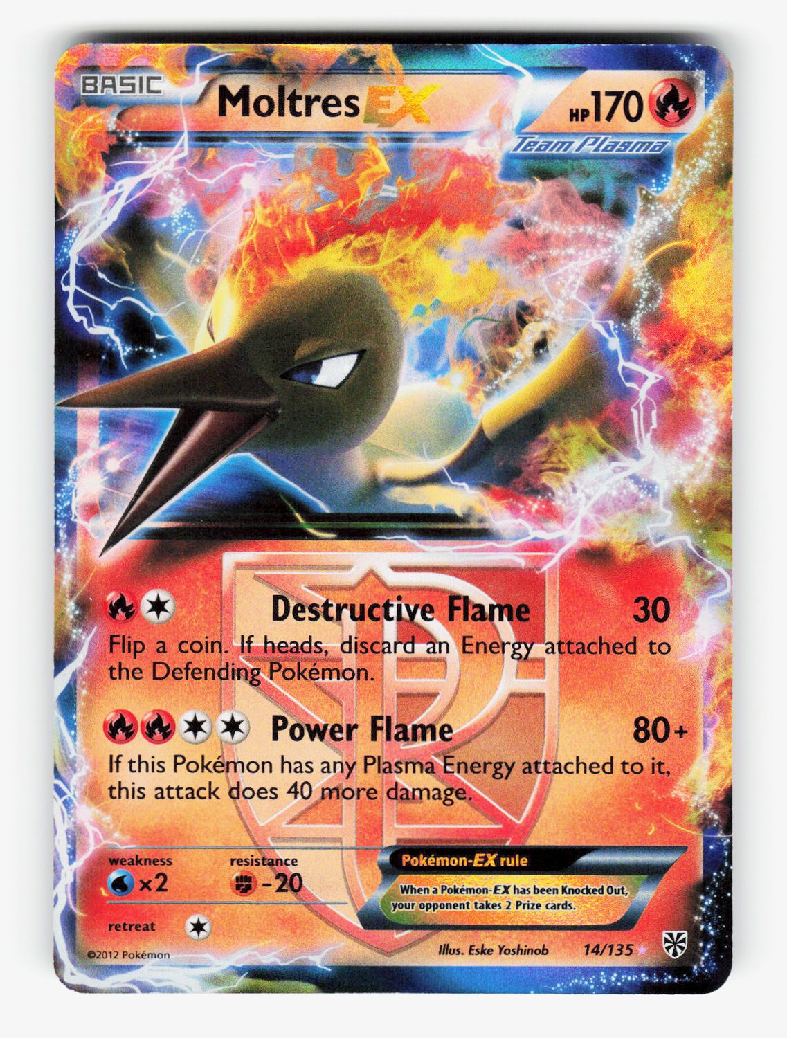 Moltres EX (Team Plasma) - 14/135 - Holofoil - A