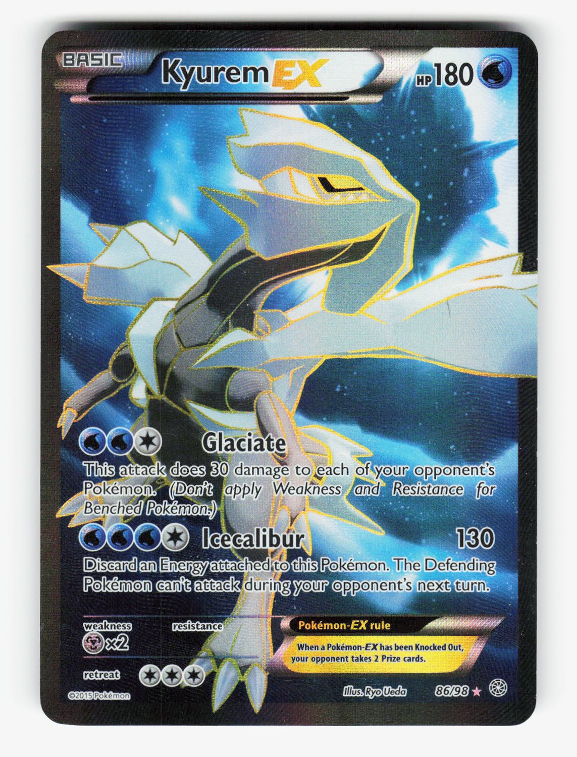 Kyurem EX (86 Full Art) - 86/98 - Holofoil