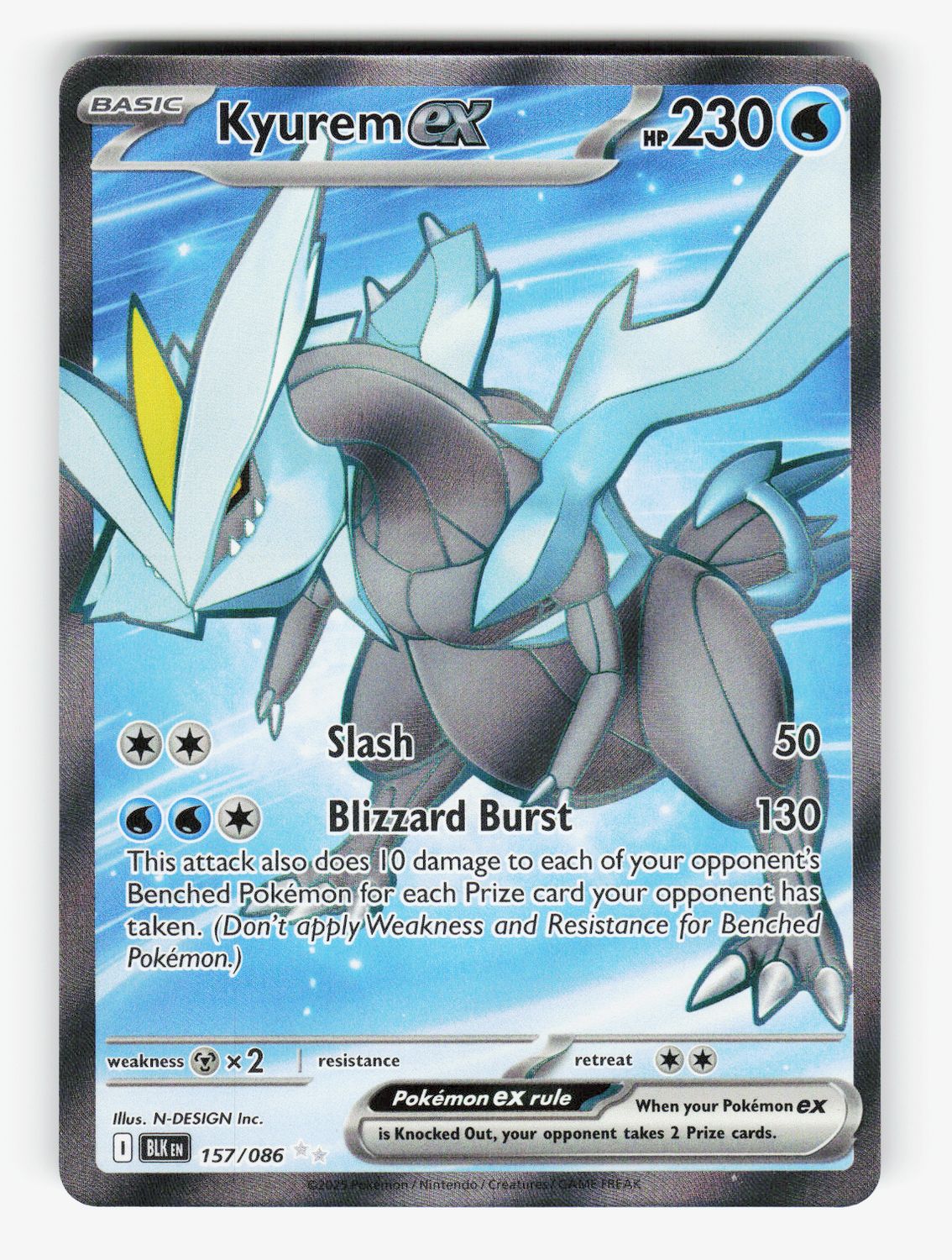 Kyurem ex - 157/086 - Holofoil