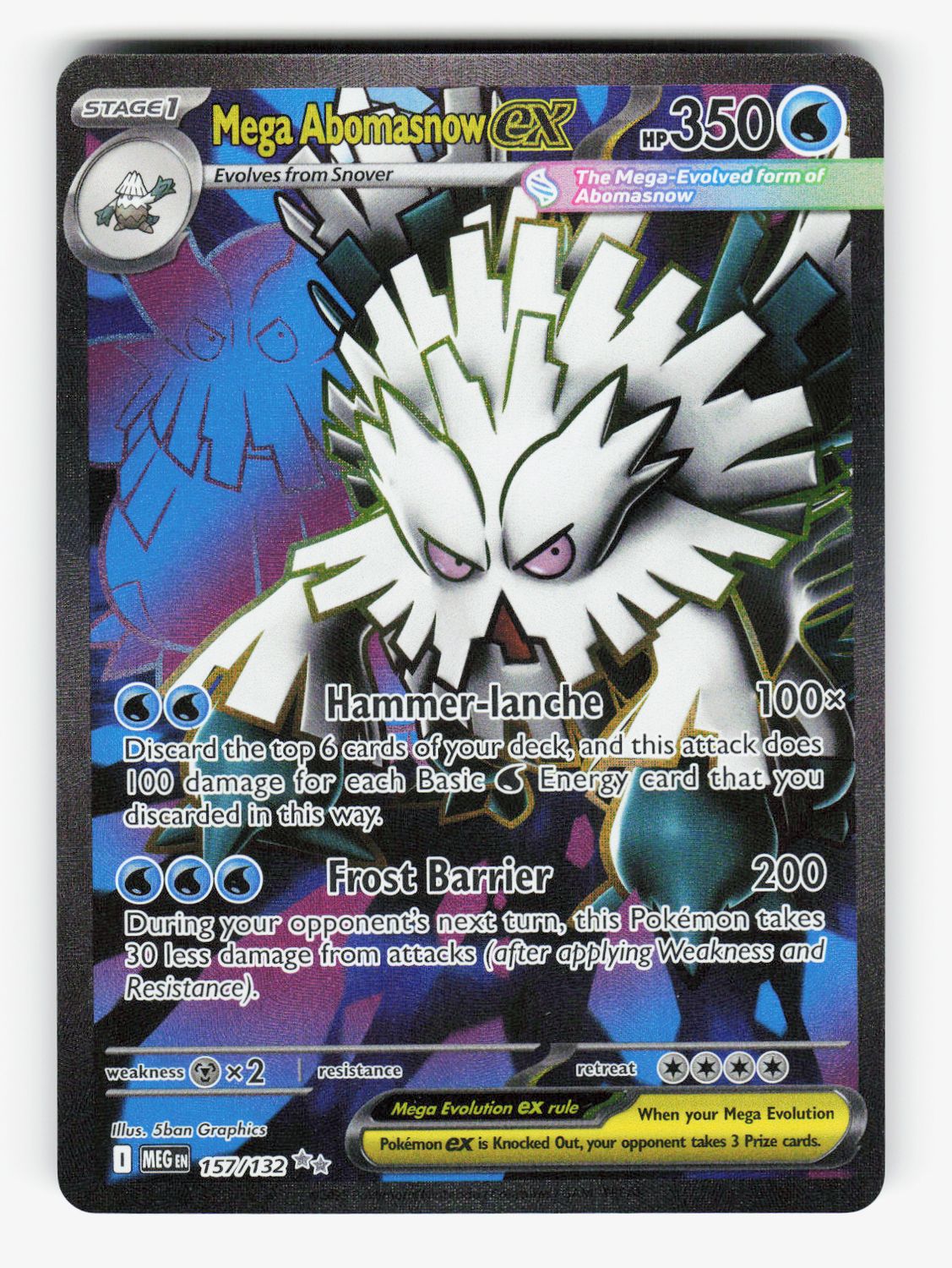 Mega Abomasnow ex - 157/132 - Holofoil - A
