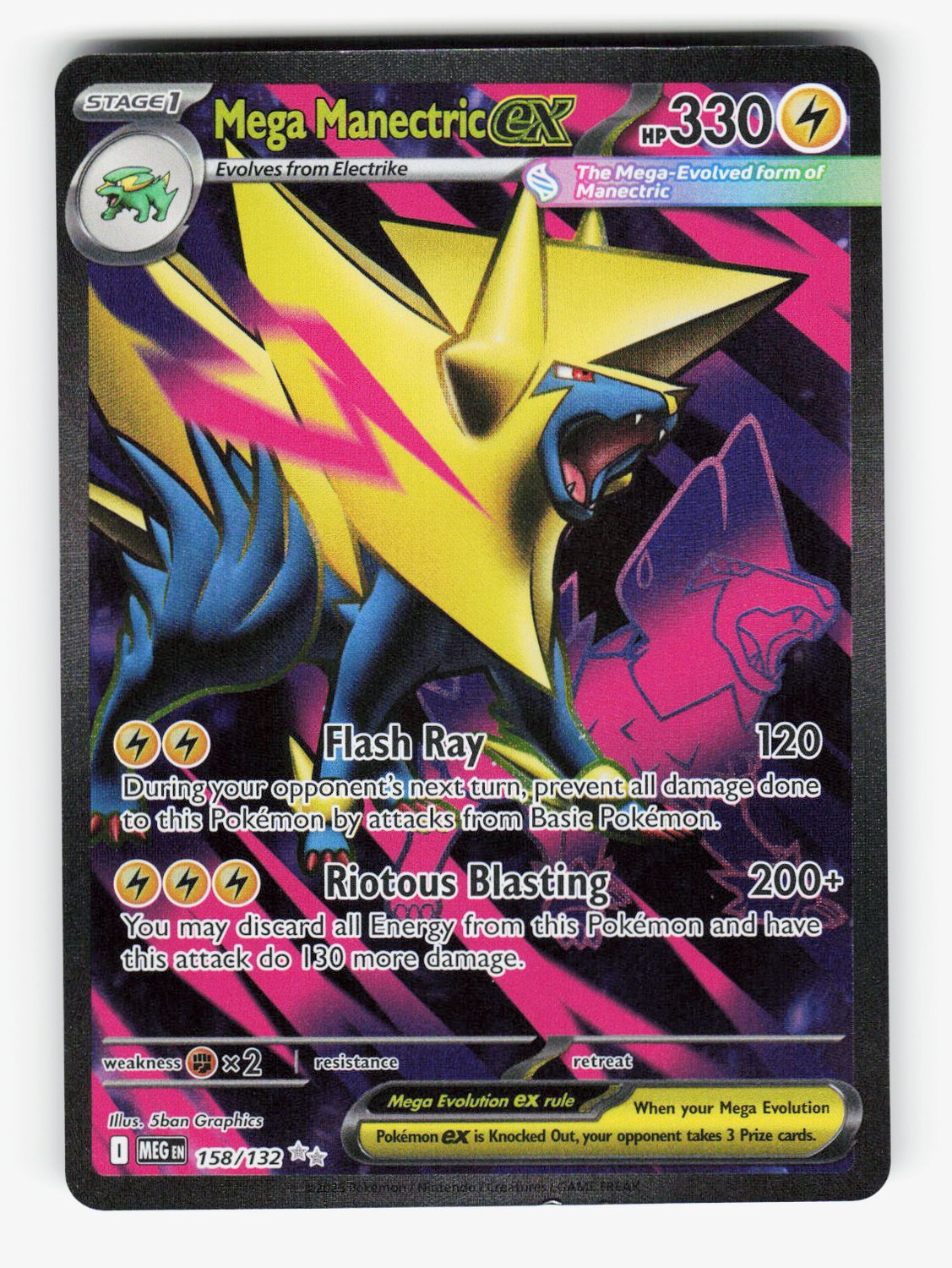 Mega Manectric ex - 158/132 - Holofoil