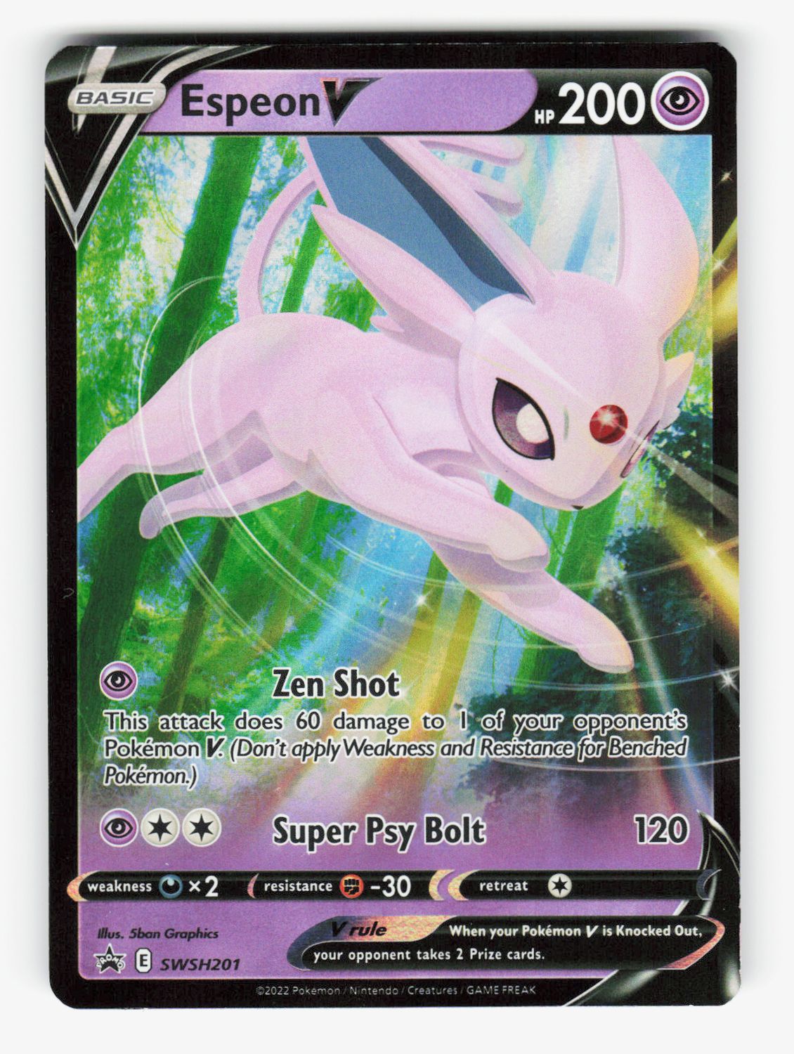Espeon V - SWSH201 - Holofoil