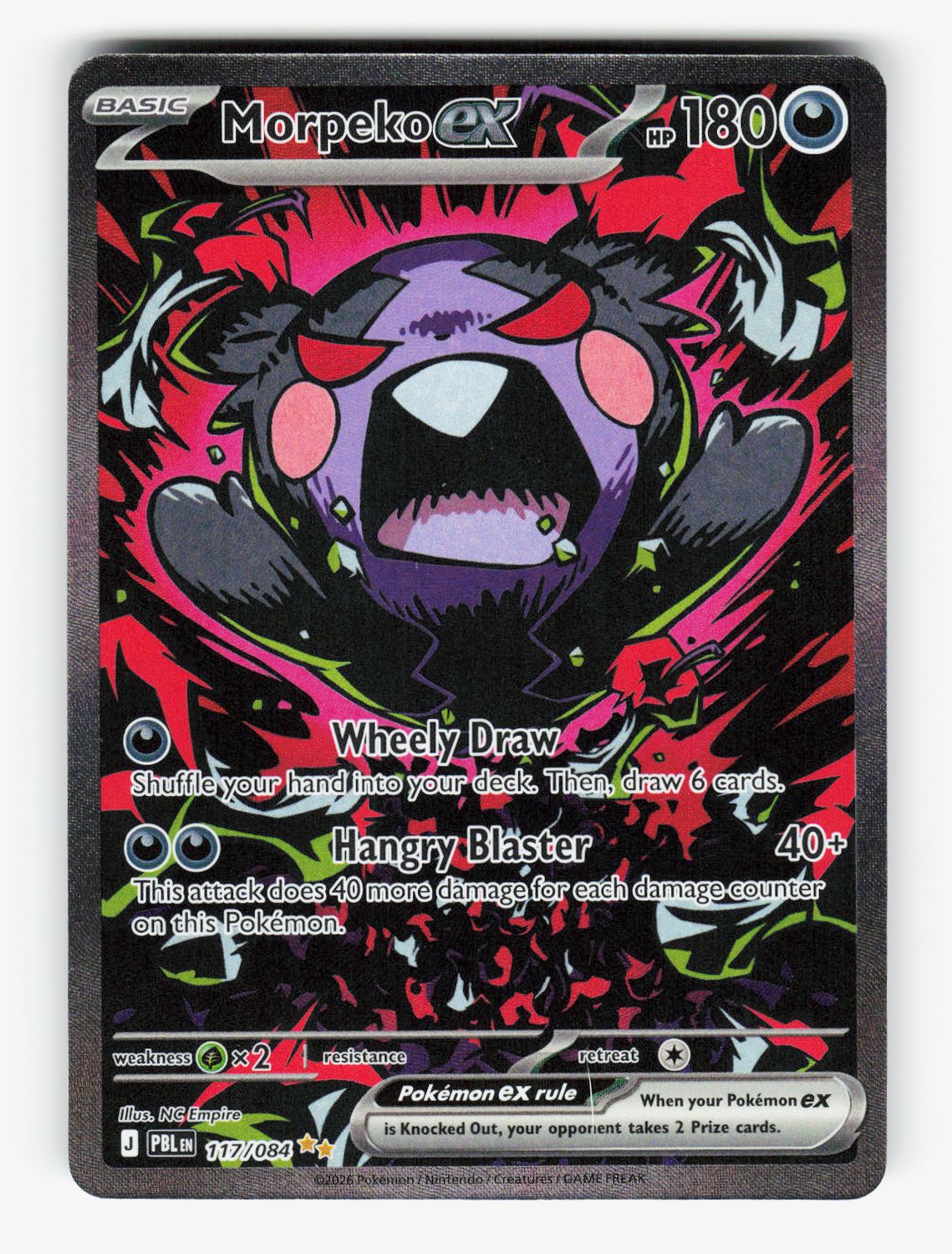 Morpeko ex - 117/084 - Holofoil